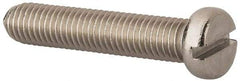 Value Collection - M10x1.50 Metric Coarse, 50mm Length Under Head Slotted Drive Machine Screw - Fillister Head, Grade 18-8 & A2 Stainless Steel, Uncoated, Without Washer - USA Tool & Supply