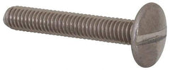 Value Collection - M4x0.70 Metric Coarse, 25mm Length Under Head Slotted Drive Machine Screw - Truss Head, Grade 18-8 & A2 Stainless Steel, Uncoated, Without Washer - USA Tool & Supply