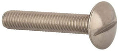Value Collection - M6x1.00 Metric Coarse, 35mm Length Under Head Slotted Drive Machine Screw - Truss Head, Grade 18-8 & A2 Stainless Steel, Uncoated, Without Washer - USA Tool & Supply