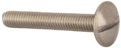 Value Collection - M6x1.00 Metric Coarse, 40mm Length Under Head Slotted Drive Machine Screw - Truss Head, Grade 18-8 & A2 Stainless Steel, Uncoated, Without Washer - USA Tool & Supply
