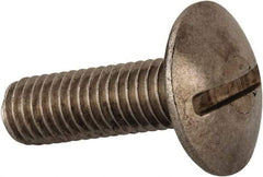 Value Collection - M8x1.25 Metric Coarse, 25mm Length Under Head Slotted Drive Machine Screw - Truss Head, Grade 18-8 & A2 Stainless Steel, Uncoated, Without Washer - USA Tool & Supply