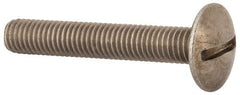 Value Collection - M8x1.25 Metric Coarse, 50mm Length Under Head Slotted Drive Machine Screw - Truss Head, Grade 18-8 & A2 Stainless Steel, Uncoated, Without Washer - USA Tool & Supply