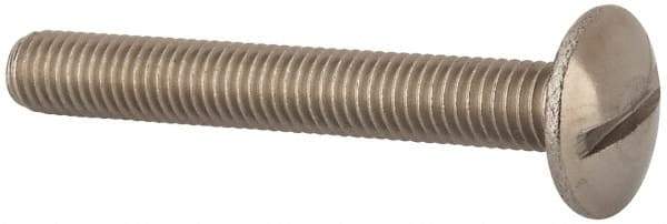 Value Collection - M8x1.25 Metric Coarse, 60mm Length Under Head Slotted Drive Machine Screw - Truss Head, Grade 18-8 & A2 Stainless Steel, Uncoated, Without Washer - USA Tool & Supply