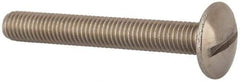Value Collection - M8x1.25 Metric Coarse, 60mm Length Under Head Slotted Drive Machine Screw - Truss Head, Grade 18-8 & A2 Stainless Steel, Uncoated, Without Washer - USA Tool & Supply