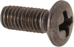 Value Collection - M3x0.50 Metric Coarse, 8mm OAL Phillips Drive Machine Screw - Oval Head, Grade 18-8 & A2 Stainless Steel, Uncoated, Without Washer - USA Tool & Supply