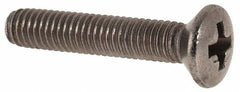 Value Collection - M3x0.50 Metric Coarse, 16mm OAL Phillips Drive Machine Screw - Oval Head, Grade 18-8 & A2 Stainless Steel, Uncoated, Without Washer - USA Tool & Supply