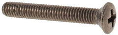 Value Collection - M3x0.50 Metric Coarse, 20mm OAL Phillips Drive Machine Screw - Oval Head, Grade 18-8 & A2 Stainless Steel, Uncoated, Without Washer - USA Tool & Supply