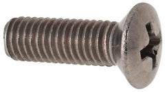 Value Collection - M5x0.80 Metric Coarse, 16mm OAL Phillips Drive Machine Screw - Oval Head, Grade 18-8 & A2 Stainless Steel, Uncoated, Without Washer - USA Tool & Supply