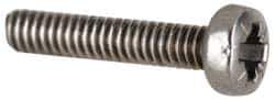 Value Collection - M6x1.00 Metric Coarse, 50mm Length Under Head Pozidriv Drive Machine Screw - Pan Head, Grade 18-8 & A2 Stainless Steel, Uncoated, Without Washer - USA Tool & Supply