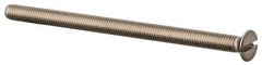 Value Collection - M3x0.50 Metric Coarse, 50mm OAL Slotted Drive Machine Screw - Flat Head, Grade 316 & A4 Stainless Steel, Uncoated, Without Washer - USA Tool & Supply