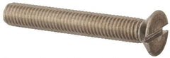 Value Collection - M8x1.25, 55mm OAL Slotted Drive Machine Screw - Flat Head, Grade 316 & A4 Stainless Steel, Uncoated, Without Washer - USA Tool & Supply