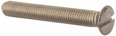 Value Collection - M8x1.25 Metric Coarse, 60mm OAL Slotted Drive Machine Screw - Flat Head, Grade 316 & A4 Stainless Steel, Uncoated, Without Washer - USA Tool & Supply