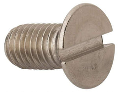 Value Collection - M10x1.50 Metric Coarse, 20mm OAL Slotted Drive Machine Screw - Flat Head, Grade 316 & A4 Stainless Steel, Uncoated, Without Washer - USA Tool & Supply