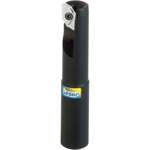 Iscar - 2" Cut Diam, 0.622" Max Depth of Cut, 1-1/4" Shank Diam, 6" OAL, Indexable Square Shoulder End Mill - Cylindrical Shank, 90° Lead Angle, Through Coolant, Series Helialu - USA Tool & Supply