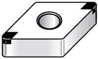 Kennametal - DNGA433 S0425 Grade KB5625 PCBN Turning Insert - TiAlN Finish, 55° Diamond, 1/2" Inscr Circle, 3/16" Thick, 3/64" Corner Radius - USA Tool & Supply