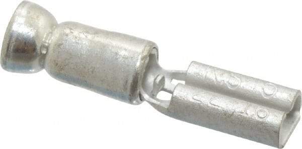 Ideal - 22 to 18 AWG, Noninsulated, Female Wire Disconnect - Silver, cUL Listed, RoHS Compliant, UL Listed - USA Tool & Supply