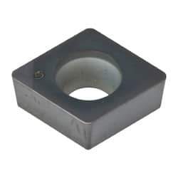 Kennametal - CCGW32.52 S0415M Grade KB5625 PCBN Turning Insert - TiAlN Finish, 80° Diamond, 3/8" Inscr Circle, 5/32" Thick, 1/32" Corner Radius - USA Tool & Supply