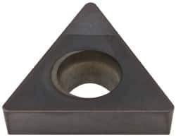Kennametal - TCGW21.51 S0415M Grade KB5625 PCBN Turning Insert - TiAlN Finish, 60° Triangle, 1/4" Inscr Circle, 3/32" Thick, 1/64" Corner Radius - USA Tool & Supply
