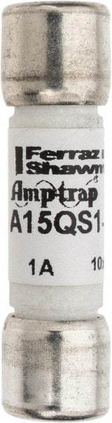 Ferraz Shawmut - 150 VAC/VDC, 1 Amp, Fast-Acting Semiconductor/High Speed Fuse - Clip Mount, 1-1/2" OAL, 100 at AC, 50 at DC kA Rating, 13/32" Diam - USA Tool & Supply