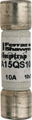 Ferraz Shawmut - 150 VAC/VDC, 10 Amp, Fast-Acting Semiconductor/High Speed Fuse - Clip Mount, 1-1/2" OAL, 100 at AC, 50 at DC kA Rating, 13/32" Diam - USA Tool & Supply