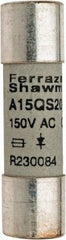 Ferraz Shawmut - 150 VAC/VDC, 20 Amp, Fast-Acting Semiconductor/High Speed Fuse - Clip Mount, 1-1/2" OAL, 100 at AC, 50 at DC kA Rating, 13/32" Diam - USA Tool & Supply