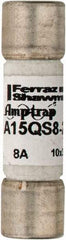 Ferraz Shawmut - 150 VAC/VDC, 8 Amp, Fast-Acting Semiconductor/High Speed Fuse - Clip Mount, 1-1/2" OAL, 100 at AC, 50 at DC kA Rating, 13/32" Diam - USA Tool & Supply