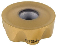 Kennametal - RCGT2006M0 Grade KC725M Carbide Milling Insert - TiN/TiCN/TiN Finish, 1/4" Thick, 20mm Inscribed Circle - USA Tool & Supply