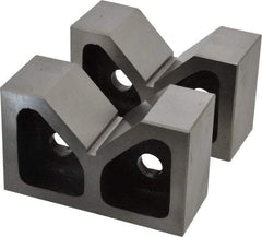 SPI - 2-7/16" Max Capacity, 90° Angle, Cast Iron V-Block - 5" Long x 2" Wide x 3-1/8" High, Sold as Matched Pair - USA Tool & Supply