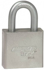 American Lock - 3/4" Shackle Clearance, Keyed Alike Tubular Padlock - 3/8" Shackle Diam, Steel - USA Tool & Supply