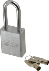 American Lock - 3/4" Shackle Clearance, Keyed Alike Tubular Padlock - 5/16" Shackle Diam, Steel - USA Tool & Supply