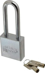 American Lock - 3/4" Shackle Clearance, Keyed Alike Tubular Padlock - 3/8" Shackle Diam, Steel - USA Tool & Supply