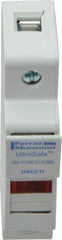 Ferraz Shawmut - 1 Pole, 600 VAC/VDC, 30 Amp, DIN Rail Mount Fuse Holder - Compatible with CC Class, 0.69 Inch Wide Fuse - USA Tool & Supply