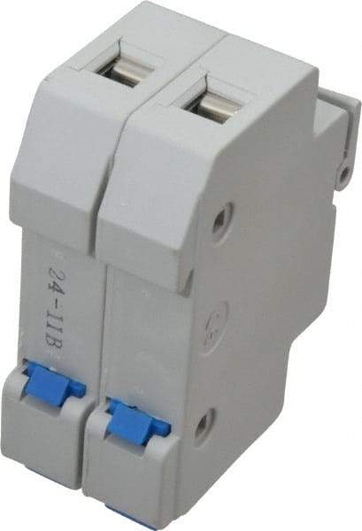 Ferraz Shawmut - 2 Pole, 600 VAC/VDC, 30 Amp, DIN Rail Mount Fuse Holder - Compatible with CC Class, 1.38 Inch Wide Fuse - USA Tool & Supply