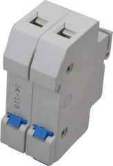 Ferraz Shawmut - 2 Pole, 600 VAC/VDC, 30 Amp, DIN Rail Mount Fuse Holder - Compatible with CC Class, 1.38 Inch Wide Fuse - USA Tool & Supply