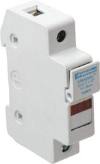 Ferraz Shawmut - 1 Pole, 1000 VDC and 800 VAC, 30 Amp, DIN Rail Mount Fuse Holder - Compatible with CC Class, 1-1/2 Inch Long x 0.69 Inch Wide and 13/32 Inch Diameter Fuse - USA Tool & Supply