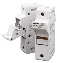 Ferraz Shawmut - 1 Pole, 600 VAC/VDC, 60 Amp, DIN Rail Mount Fuse Holder - Compatible with J Class, 58mm Long x 3.84 Inch Wide and 22mm Diameter Fuse - USA Tool & Supply