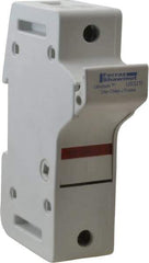 Ferraz Shawmut - 1 Pole, 600 VAC/VDC, 30 Amp, DIN Rail Mount Fuse Holder - Compatible with J Class, 58mm Long x 1.28 Inch Wide and 22mm Diameter Fuse - USA Tool & Supply