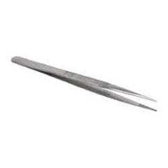 Value Collection - 5-11/16" OAL Diamond Tweezers - Medium Point - USA Tool & Supply