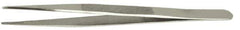 Value Collection - 6-5/16" OAL Diamond Tweezers - Broad Point - USA Tool & Supply