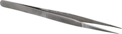 Value Collection - 5-11/16" OAL Diamond Tweezers - Fine Point - USA Tool & Supply