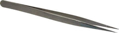 Value Collection - 5-11/16" OAL Diamond Tweezers - Fine Point - USA Tool & Supply