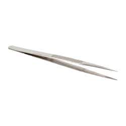 Value Collection - 6-5/16" OAL Diamond Tweezers - Fine Point - USA Tool & Supply