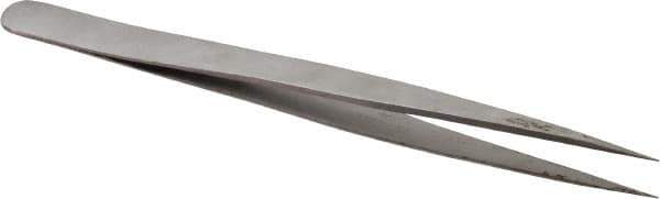 Value Collection - 5-5/16" OAL SS-SS Precision Tweezers - Long & Slim for Inside Reach - USA Tool & Supply