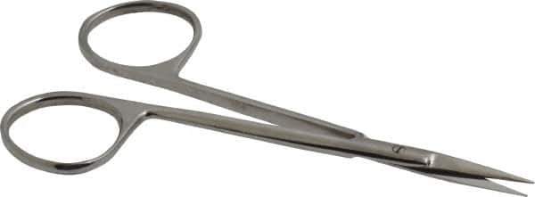 Value Collection - 4-1/2" OAL Stainless Steel Iris Scissors - Straight Handle, For General Purpose Use - USA Tool & Supply