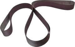 3M - 2" Wide x 132" OAL, 80 Grit, Aluminum Oxide Abrasive Belt - Aluminum Oxide, Medium, Coated, X Weighted Cloth Backing, Series 341D - USA Tool & Supply