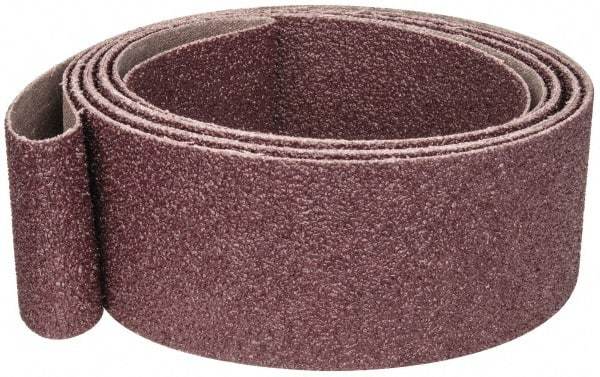 3M - 2" Wide x 118" OAL, 120 Grit, Aluminum Oxide Abrasive Belt - Aluminum Oxide, Coated, Cloth Backing, Series 302D - USA Tool & Supply