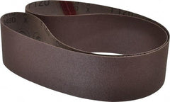 3M - 2-1/2" Wide x 48" OAL, 120 Grit, Aluminum Oxide Abrasive Belt - Aluminum Oxide, Fine, Coated, X Weighted Cloth Backing, Series 341D - USA Tool & Supply