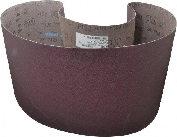3M - 10" Wide x 70-1/2" OAL, 120 Grit, Aluminum Oxide Abrasive Belt - Aluminum Oxide, Fine, Coated, X Weighted Cloth Backing, Series 341D - USA Tool & Supply