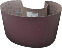 3M - 10" Wide x 70-1/2" OAL, 120 Grit, Aluminum Oxide Abrasive Belt - Aluminum Oxide, Fine, Coated, X Weighted Cloth Backing, Series 341D - USA Tool & Supply