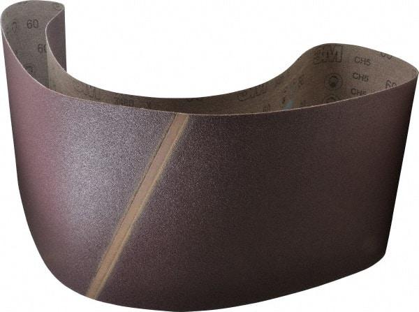 3M - 10" Wide x 70-1/2" OAL, 60 Grit, Aluminum Oxide Abrasive Belt - Aluminum Oxide, Medium, Coated, X Weighted Cloth Backing, Series 341D - USA Tool & Supply